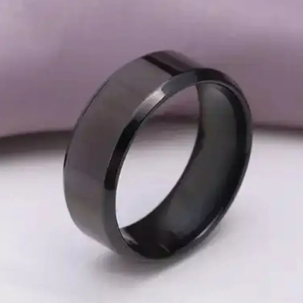 Black Stainless Steel Ring